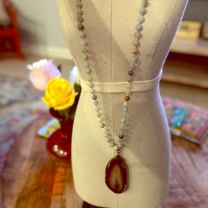 Multicolor beaded necklace